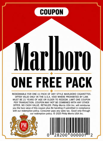 1 Free Pack Coupon